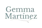 Logo de Gemma Martínez con rama inferior y fondo en color blanco.